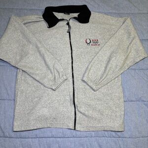 USA Olympics Gray Zip-Up Sweater
